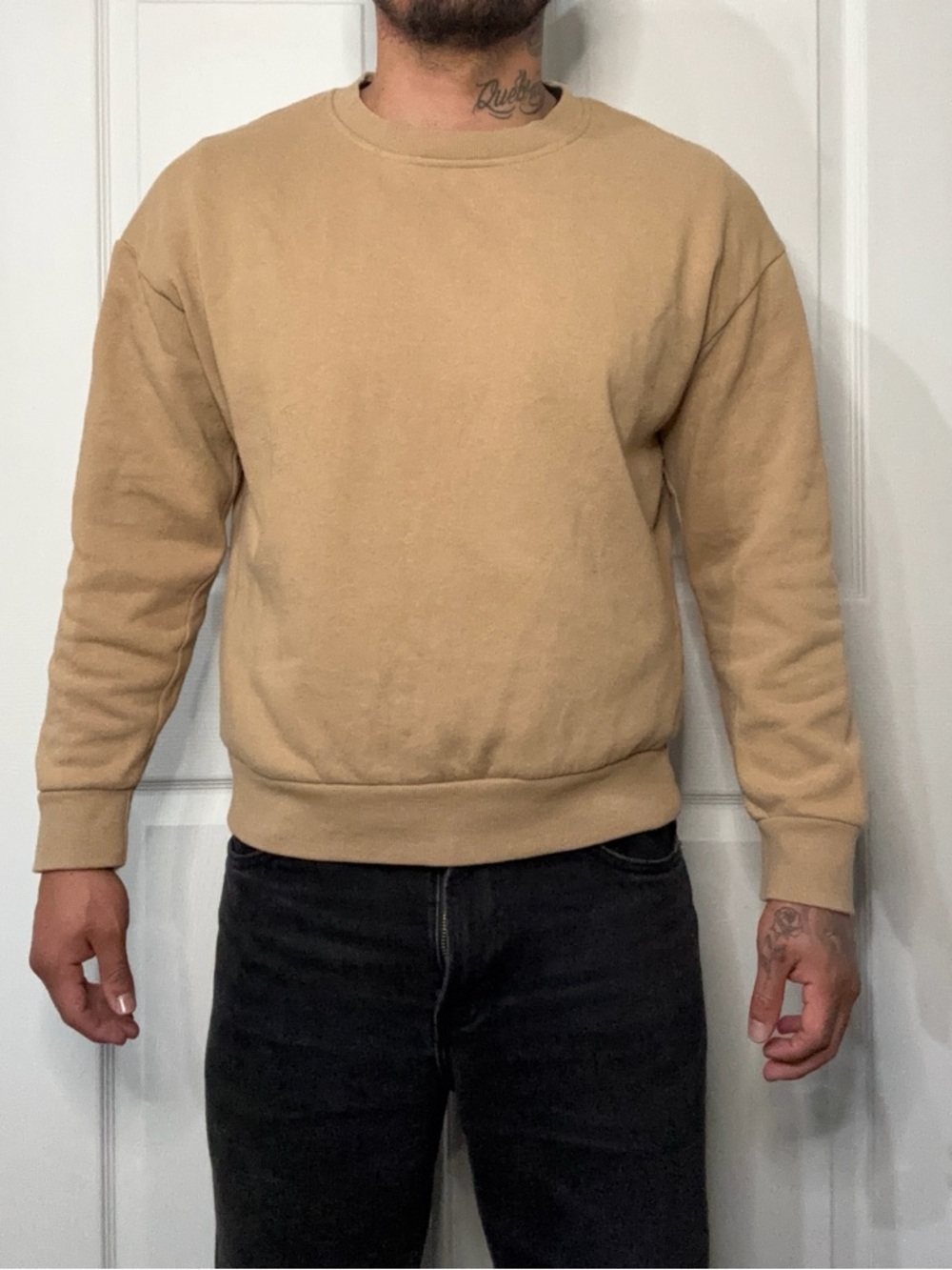 Reflex Men's Crewneck Sweatshirt in Light Tan